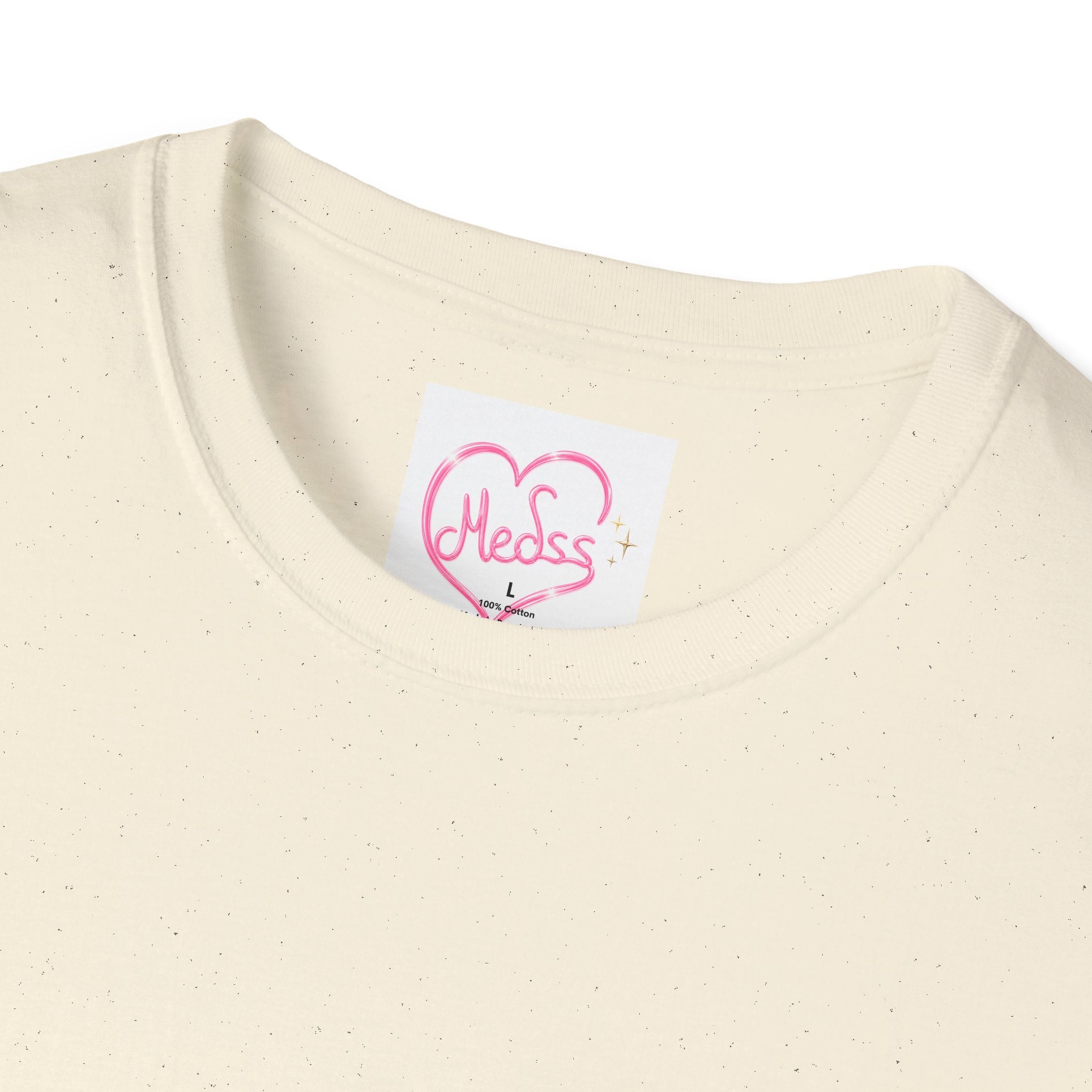 Bunny Plush Graphic T-Shirt — Soft Beige Bunny Tee