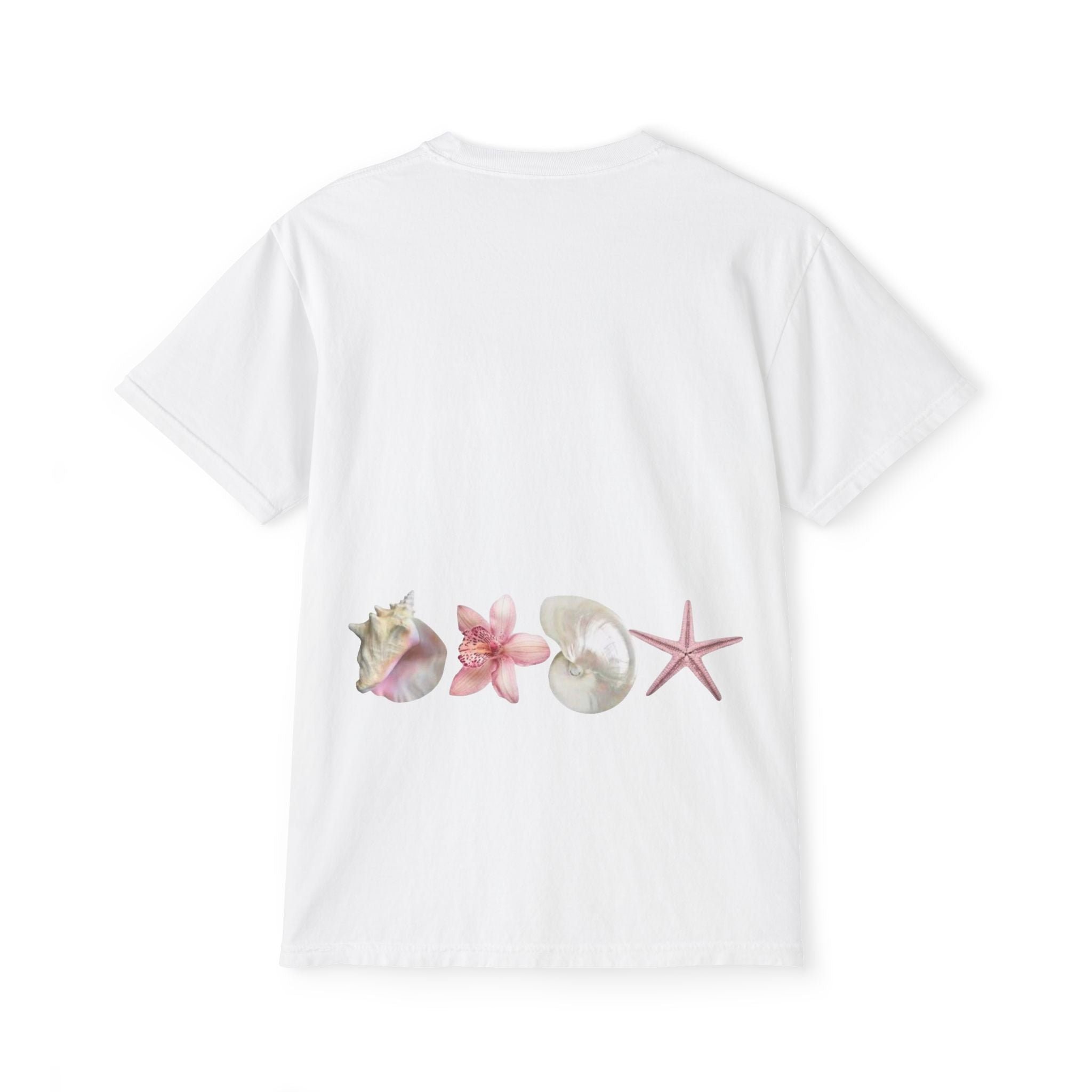 Seashell Pocket T-Shirt — Coastal Shells Graphic Tee