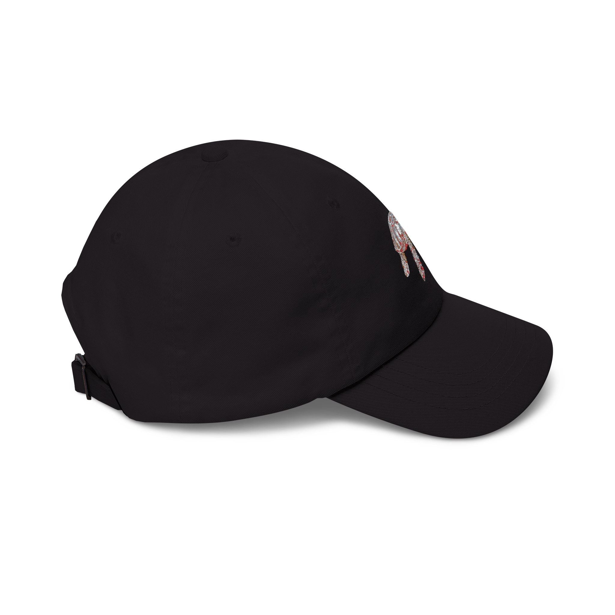 Dad Cap with Floral Sea Turtle Embroidery — Casual Beach Baseball Hat