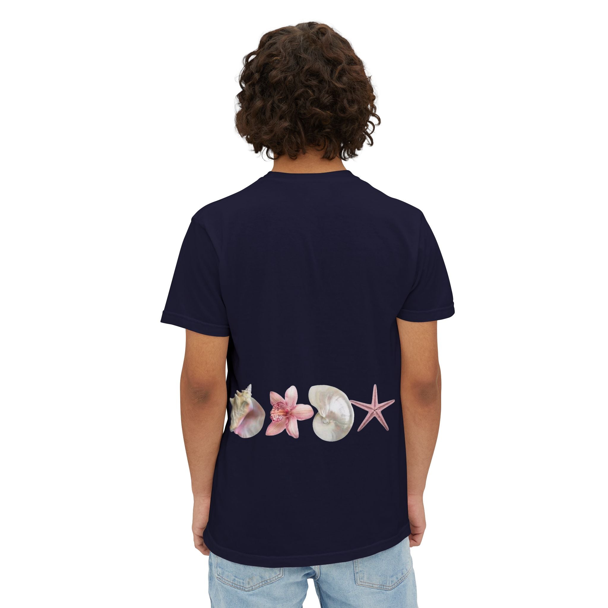Seashell Pocket T-Shirt — Coastal Shells Graphic Tee