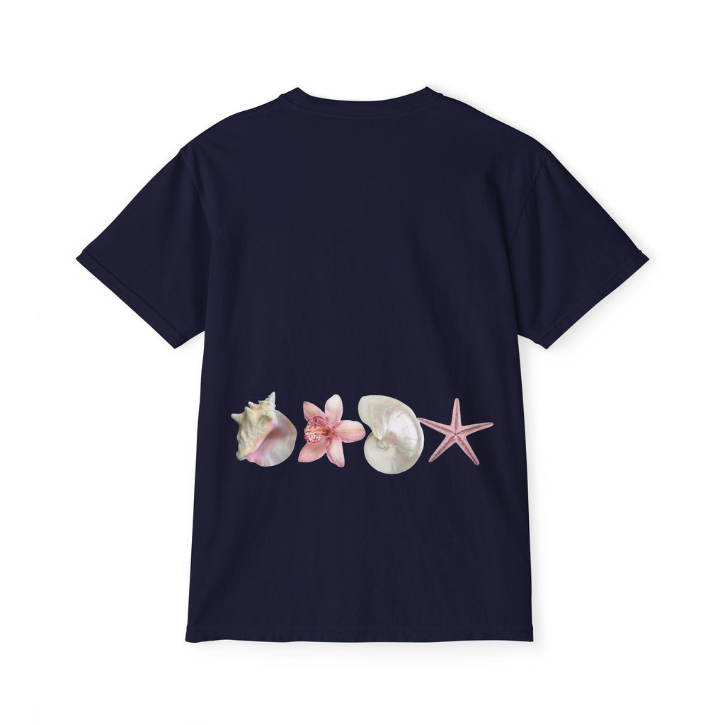 Seashell Pocket T-Shirt — Coastal Shells Graphic Tee