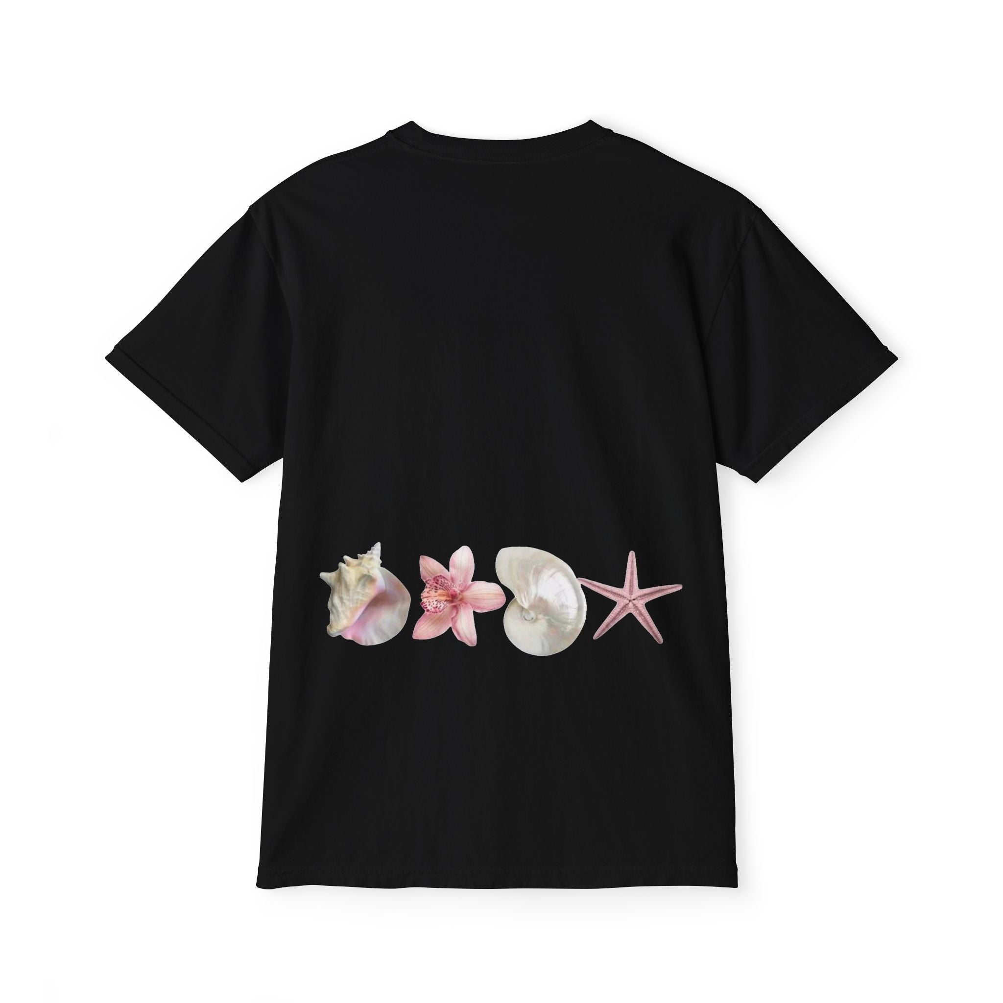 Seashell Pocket T-Shirt — Coastal Shells Graphic Tee