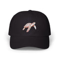 Dad Cap with Floral Sea Turtle Embroidery — Casual Beach Baseball Hat