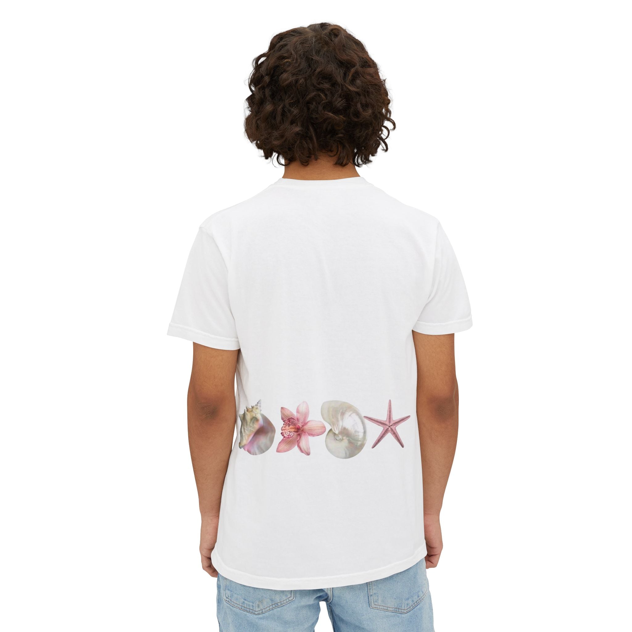 Seashell Pocket T-Shirt — Coastal Shells Graphic Tee